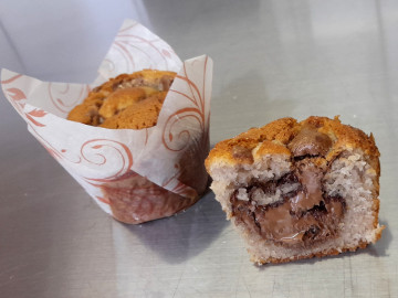 Kaštanový muffin s nugátem 2 ks