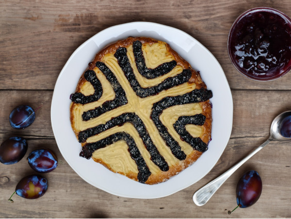 Frgál tvarohovo povidlový